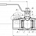 Кран цельносварной полнопроходной муфтовый Dn32 Pn10 Ст. 20 10с9пм