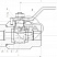Кран шаровой разборный двухсоставной муфтовый Dn10 Pn16 Ст. 20 11с45п