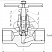 Клапан запорный Dn50 Pn25 муфтовый 09Г2С 15лс68нж