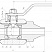 Кран шаровой разборный трехсоставной под приварку Dn32 Pn100 12Х18Н10Т 11нж45п