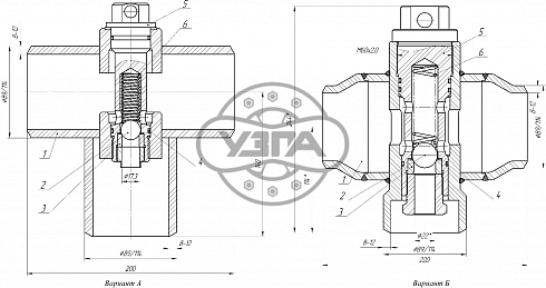 Клапан обратный незамерзающий Dn100 Pn100 Ст. 20