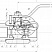 Кран шаровой разборный трехсоставной муфтовый Dn32 Pn100 Ст. 20 11с45п